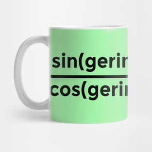 Trigonometry Tangerine Mug